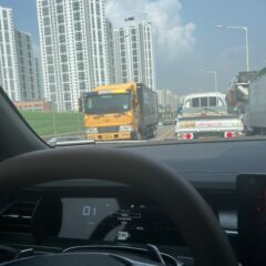 처음 밤길 주행!!