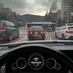 서행 운전 훈련 완료